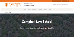 Desktop Screenshot of law.campbell.edu
